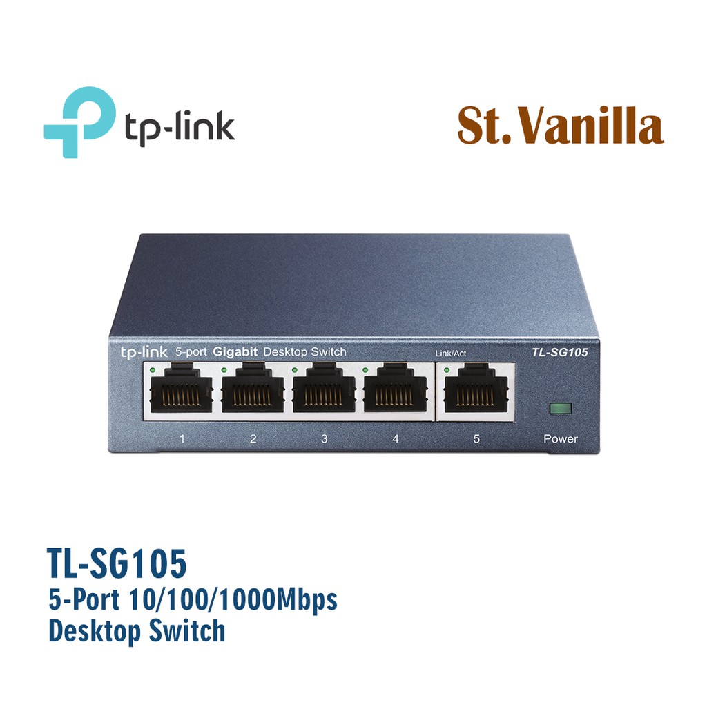 Tp-Link TL-SG105 5-Port 10/100/1000Mbps Desktop Switch TPLINK SG105 SG 105