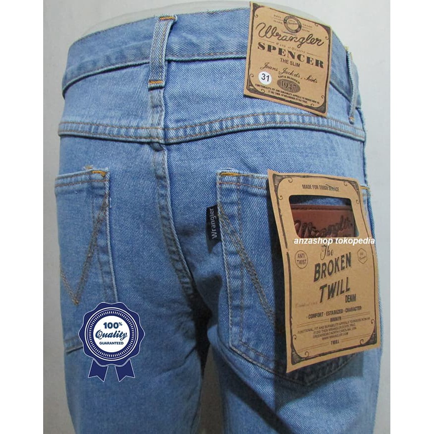 CELANA PRIA PANJANG ORIGINAL Celana Jeans Denim Bandung WANZ Standar/Regular Bioblitz 27-32 CO JEANS