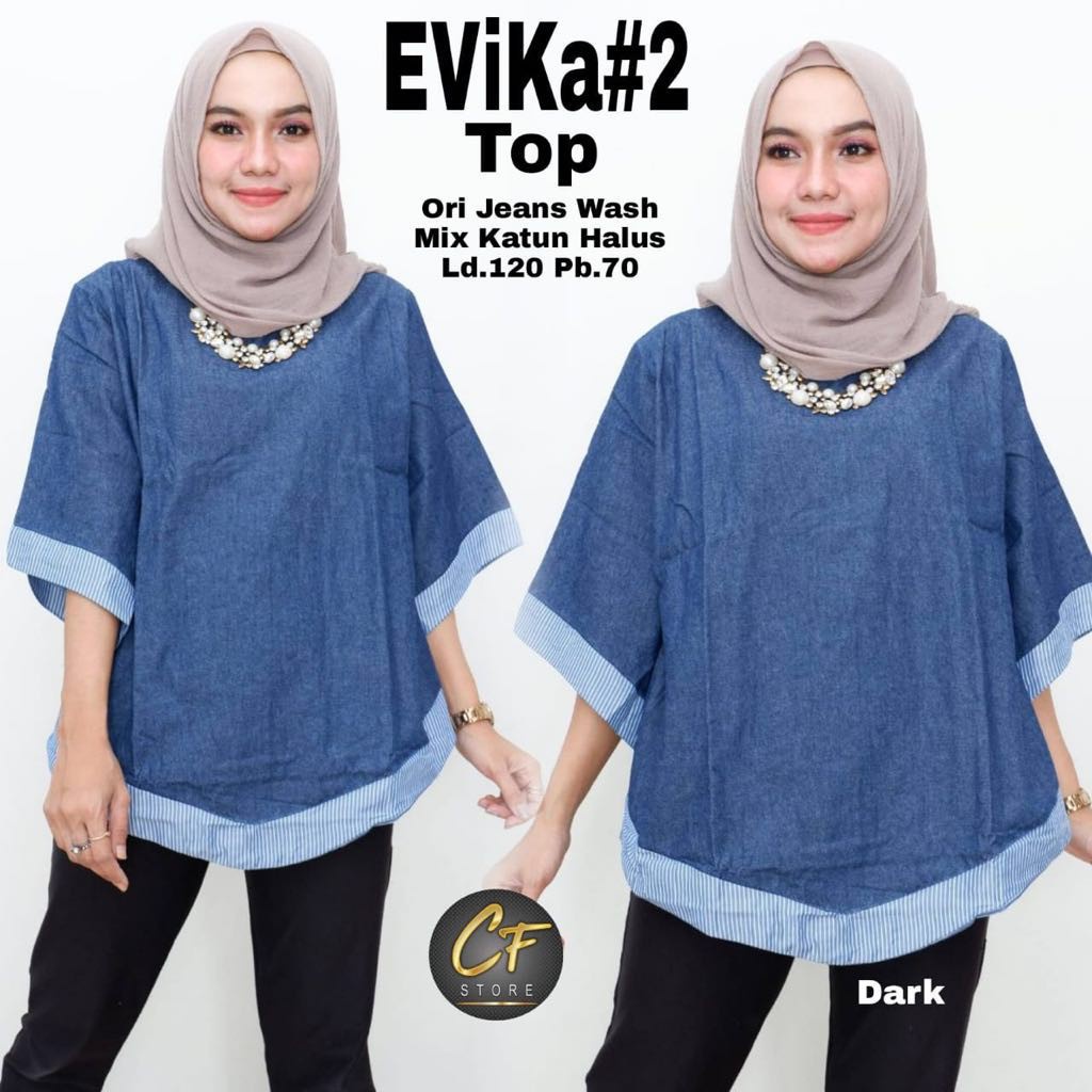 yabiefashion_Jazzy Blouse Wanita Lengan Pendek Kerah Bulat - tunik import jumbo - atasan terbaru 202