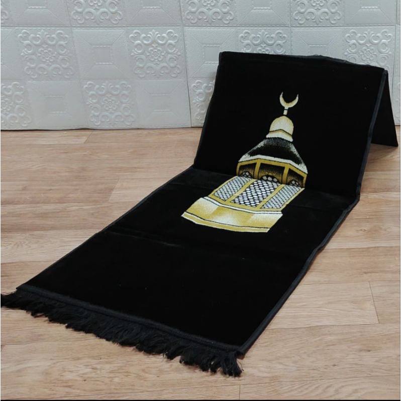 sajadah itikaf sajadah sandar uk 52 x 105 cm + tas