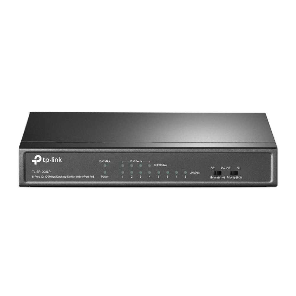 TP-Link Switch TL-SF1008LP 8Port 10-100Mbps Desktop Switch with 4port