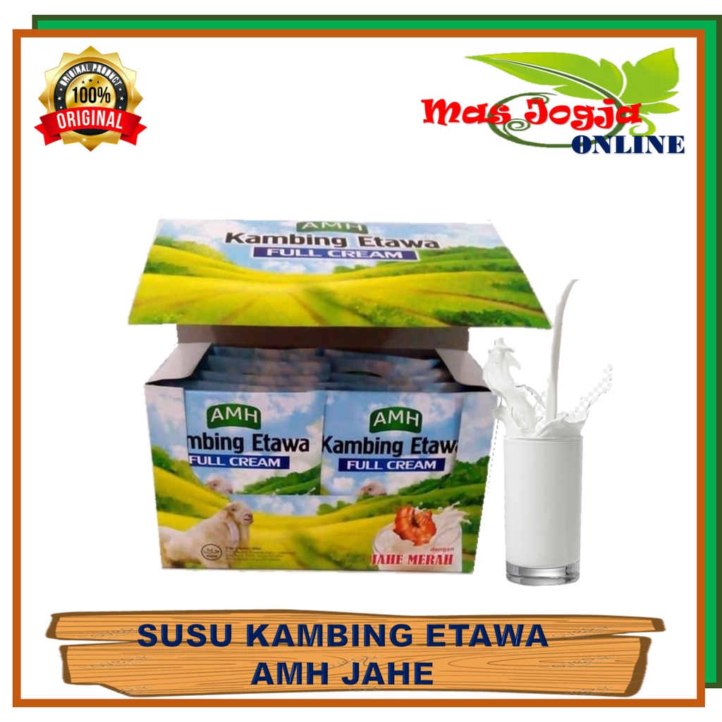 

SUSU KAMBING ETAWA AMH PLUS JAHE MERAH ASLI AMH FULL CREAM ORIGINAL