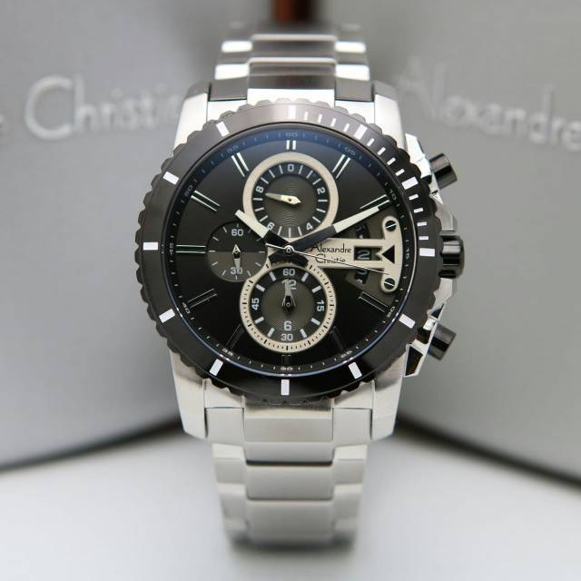 Alexandre Christie AC 6532 Silver Black Original