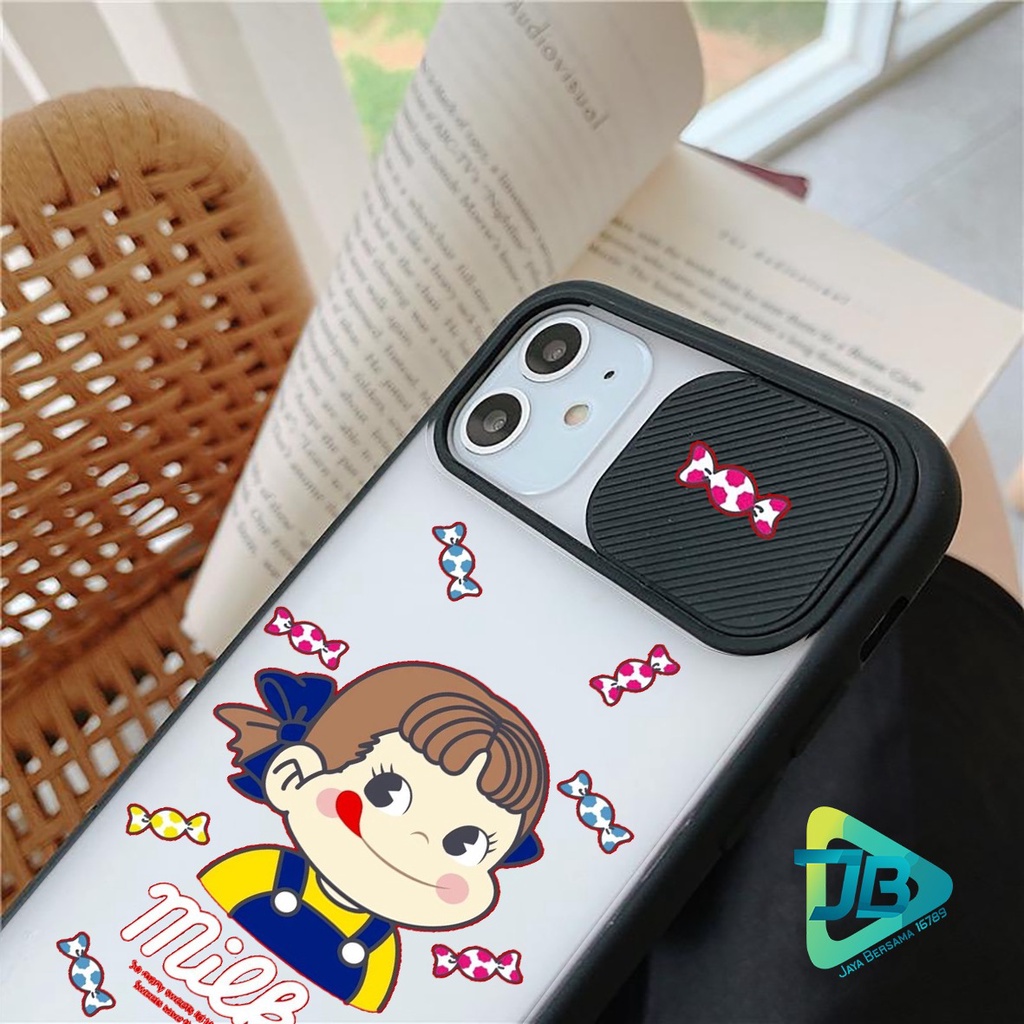 SOFTCASE SLIDE KAMERA MILKY PEKO OPPO VIVO SAMSUNG XIAOMI REALME IPHONE ALL TYPE JB4977