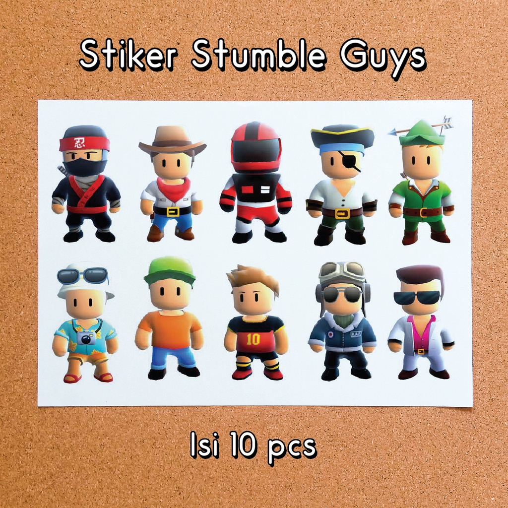 

STIKER STUMBLE GUYS TEMPELAN BUKU LAPTOP HP HIASAN GAMBAR GAME