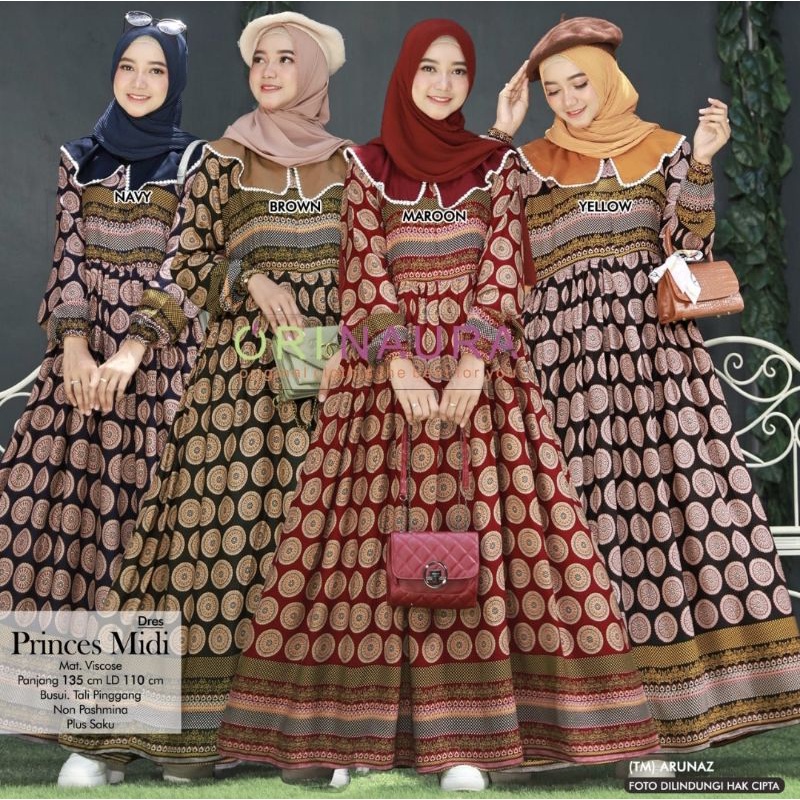 ORI NAURA - PRINCESS MIDI DRESS