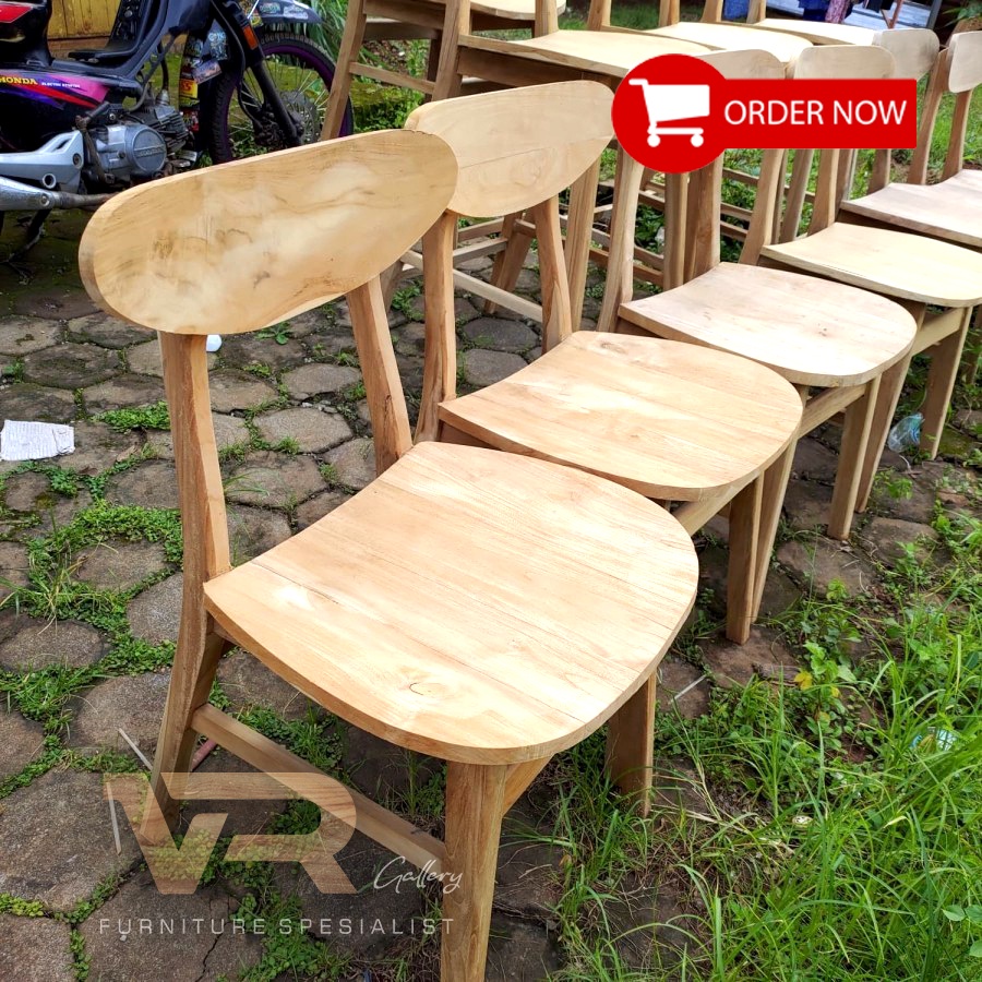 Kursi Cafe Jati Grade A Mentahan