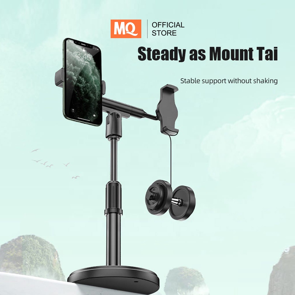 MQ Desktop stand 360 Degree Rotating mobile phones holder Live Broadcast Stand Lazy Mobile Phone Holders magnetic car phone holder