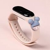 Jam Tangan Anak LED Digital display Elektronik Motif karakter kartun Lucu Murah-Micky Pink