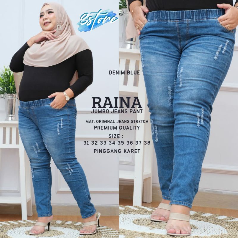 (BISA COD) DIOR JEANS BY 3STORE / CELANA JEANS WANITA JUMBO ORIGINAL