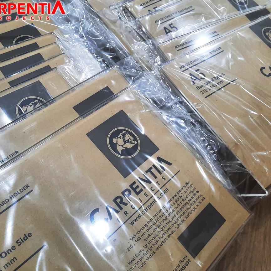 

TERKINI!! Acrylic Standing Tipe T/ A5 Horizontal 21x14,8 cm/ Tent Card Akrilik MURAH