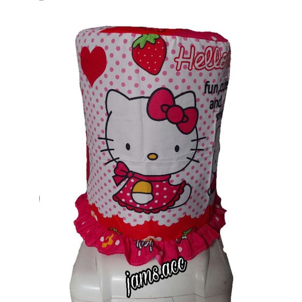 SARUNG GALON Karakter Hello Kitty Doraemon Keropy Motif Bunga Shabby