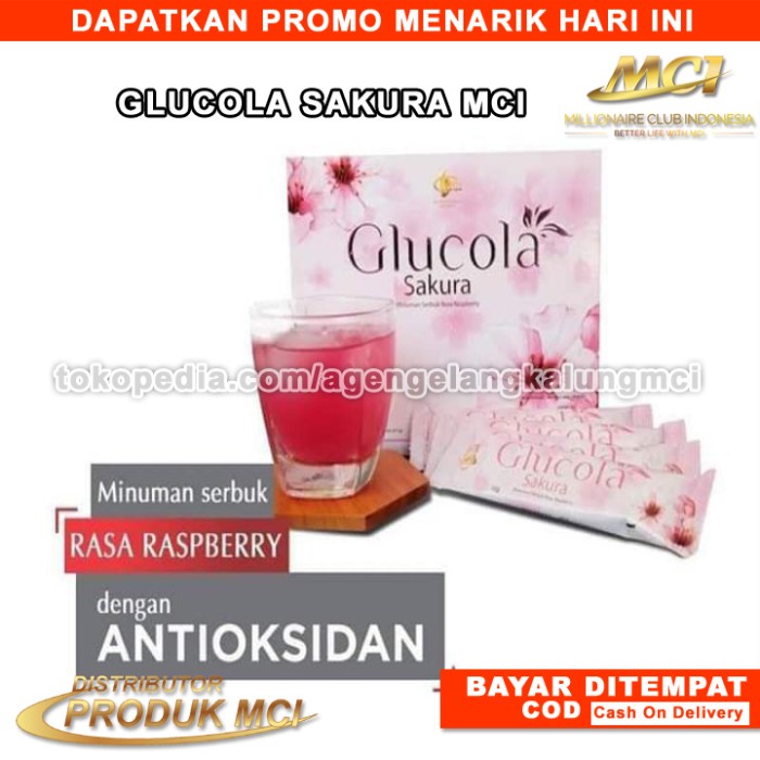 Kesehatan - Glucola Sakura Mci _ Suplemen Pemutih Wajah _ Minuman Kesehatan Wanita