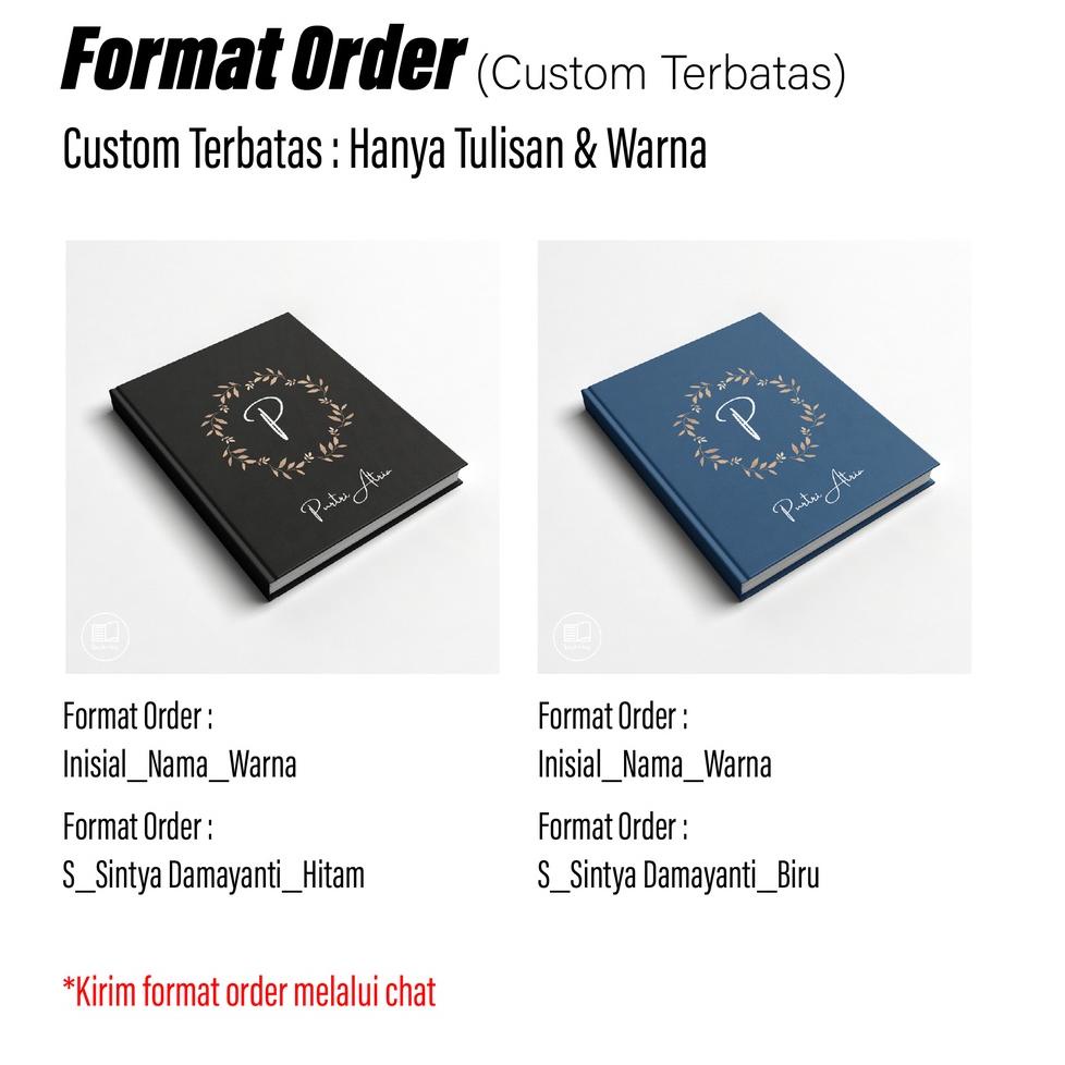 

ZVN Buku catatan custom inisial nama✪ (Diskon Promo)Bayar di tempat ➶