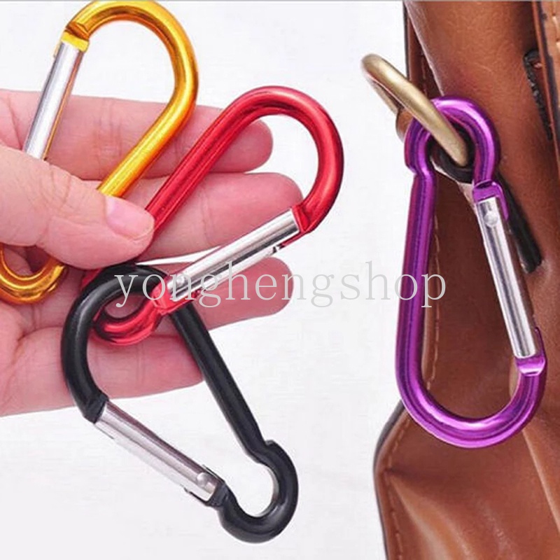 Gantungan Kunci Carabiner Mini Bahan Aluminum Alloy Untuk Camping