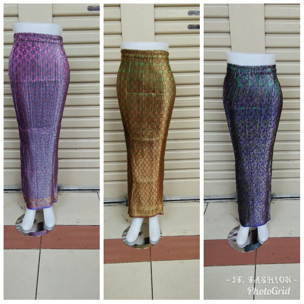 SB Collection Rok Plisket Marselina Maxi Panjang Jumbo Batik Wanita