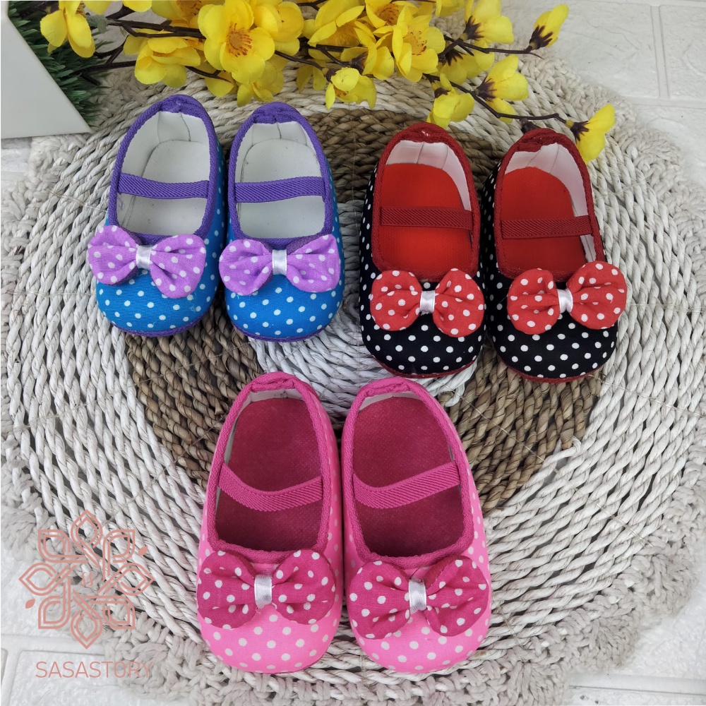 SEPATU BABY BAYI PREWALKER POLKADOT PITA FP17