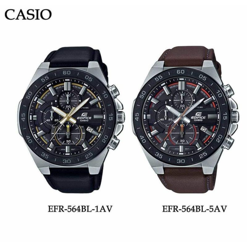 Jam Tangan Pria Merk Edifice & Free Box Original Edifice Tipe : EFR-564BL-1AV  & EFR-564BL-5AV
