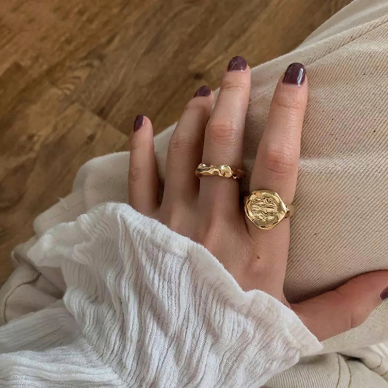Ark.co - Ares &amp; Mateo ring (dijual satuan) cincin statement irregular chunky minimalis