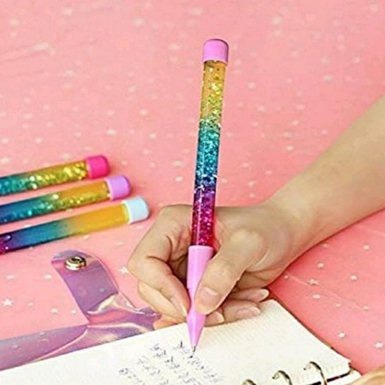

Bulpen Glitter Rainbow Pena Menyala Fairy Wand