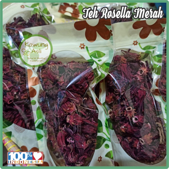 

B062D Teh Bunga Rosella Merah Kering Herbal Tea Seduh 054S