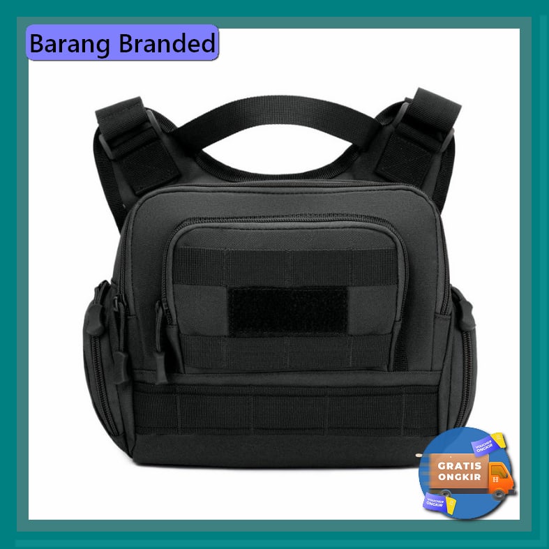 Tas Selempang Slempang Pria Distro Cowok Waterproof Import Casual PW365 Tas Selempang Tactical Army