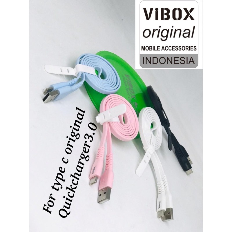 PROMO 1~PCS NONPACKING KABEL DATA FAST CHARGING ORIGINAL VIBOX QUICKCHARGER 3.0 BY B TYPE FACTORY