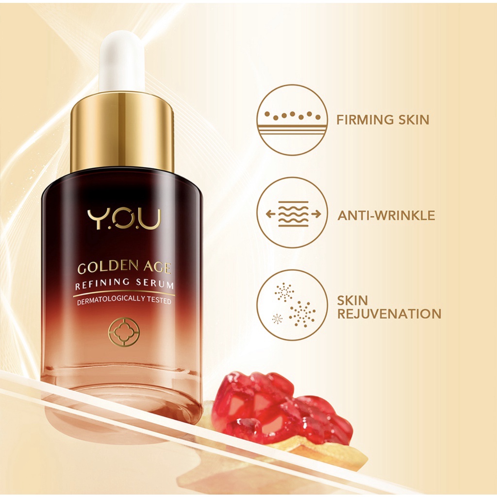 YOU Golden Age Refining Serum 20ml | Serum Wajah Anti Aging | Kosmetik Skin Care