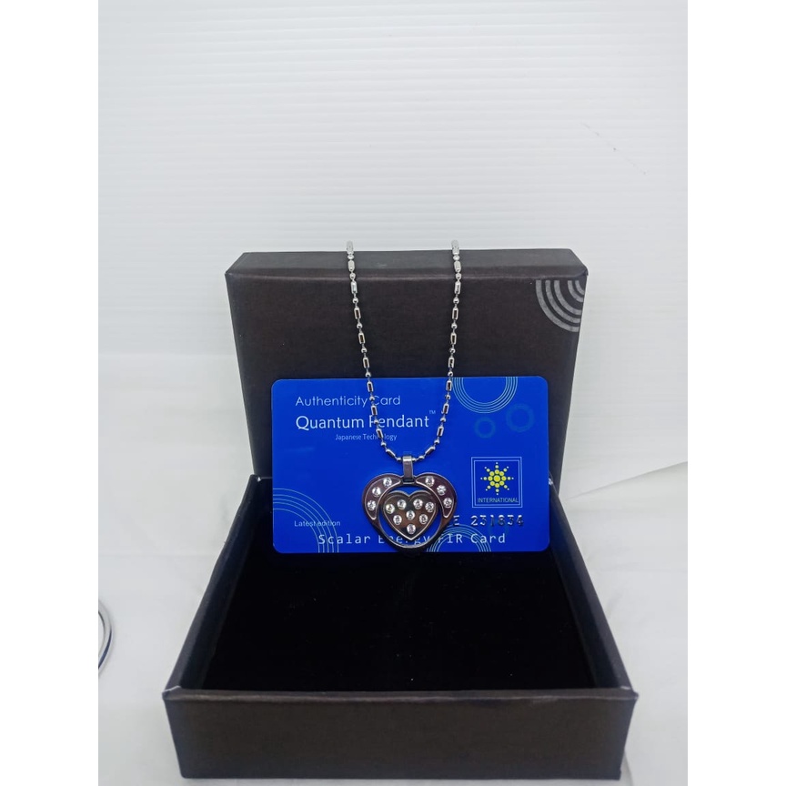 Kalung Quantum Science Energy Pendant Necklace / Kalung Liontin Terapi Kesehatan Magnetic Pendant / Kalung Bio Glass Energi / Kalung Therapy Kesehatan Bio Glass