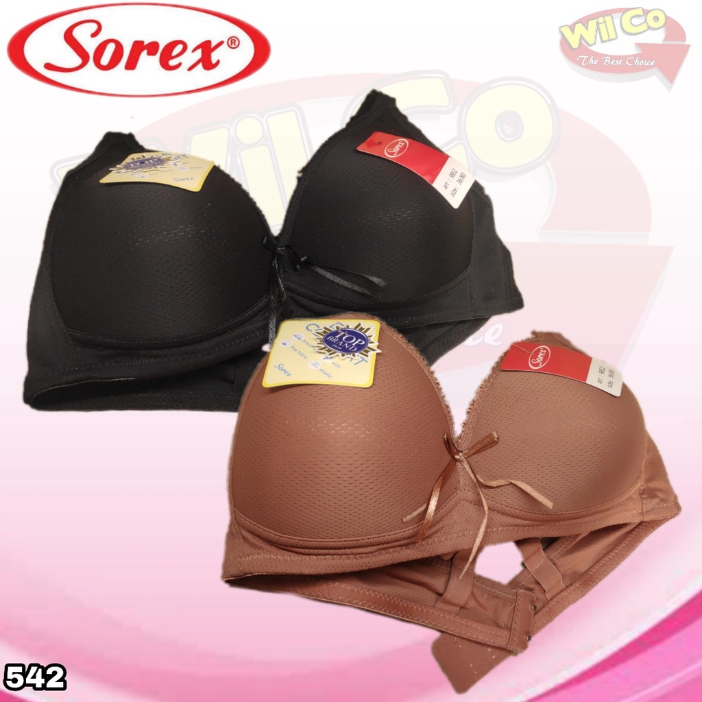 K542 - BRA WANITA SOREX EXTRA COMFORT TANPA KAWAT BUSA TIPIS CUP A/B SIZE 36-42