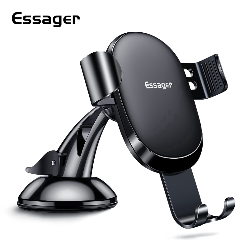 

Essager Gravity Car Phone Holder for IPhone Samsung Universal Mount Bracket for Car Accessories Phone Stand Holder