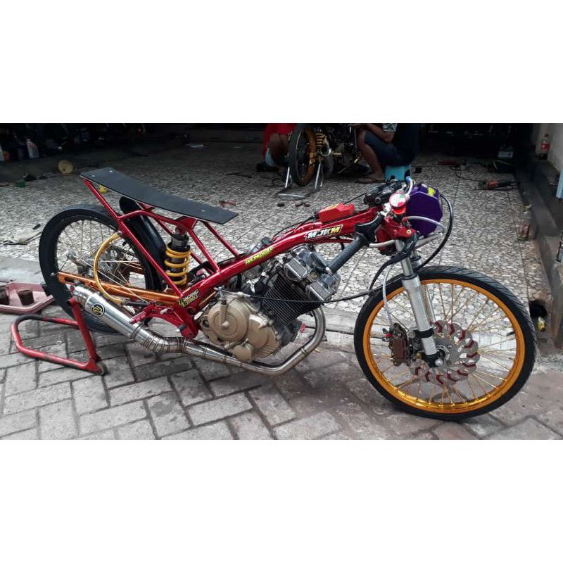 Knalpot Pekajaman Muffler Satria Fu 200cc Pekajaman Muffler Original Satria Fu Stainless Ex Tengah O