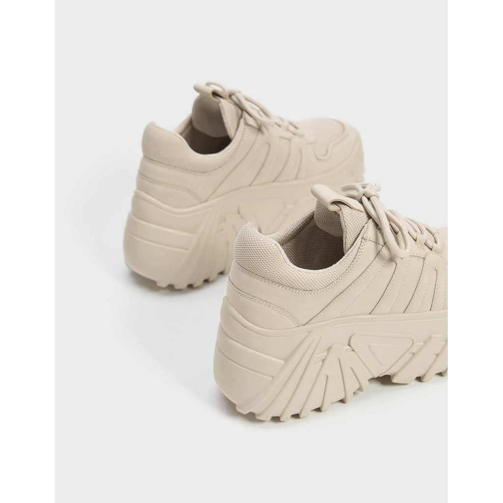 monochrome platform trainers