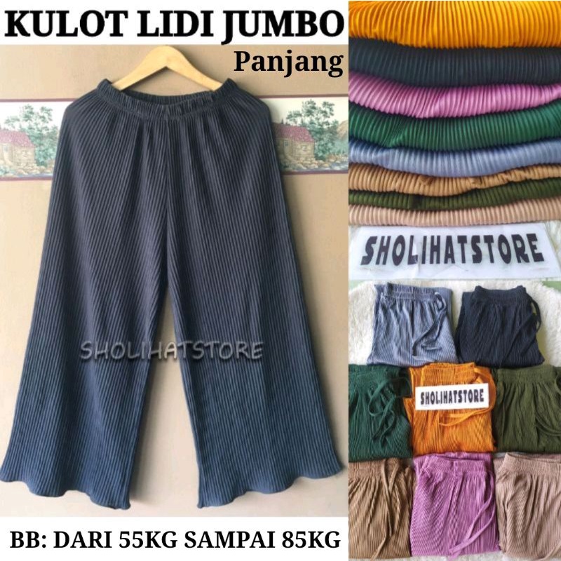 KULOT LIDI PLISKET JUMBO BB MAXIMAL 90KG / CELANA KULOT PLISKET LIDI XXL JUMBO / CELANA WANITA KULOT PLISKET LIDI BIG SIZE / CELANA KULOT PLISKET LIDI JUMBO / KULOT PLISKET LIDI MURAH BERKUALITAS PREMIUM / KULOT PLISKET LIDI PANJANG XXL / SHOLIHATSTORE