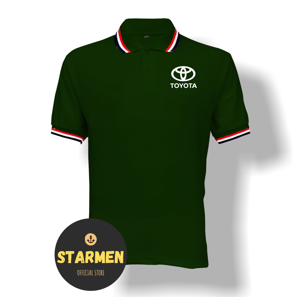 Kaos Polo Shirt Pria Kerah Logo TOYOTA