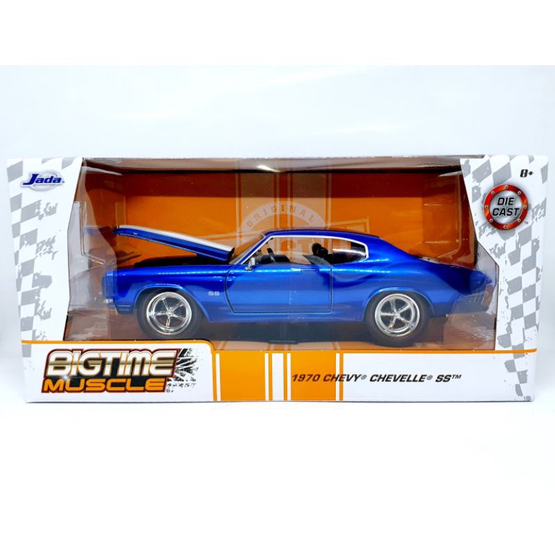 Jada 1970 Chevy Chevelle SS Biru Miniatur Diecast Mobil 1:124