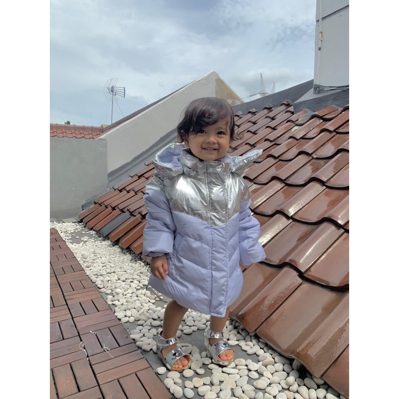 GAP Kids ColdControl Max Puffer Jacket - Lilac/Silver