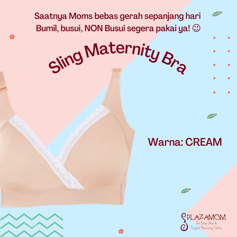 Bra menyusui bh busui sling maternity bra cross over crossover cup pregnancy bumil hamil breastfeeding bahan silky seamless kualitas premium nyaman dipakai dingin menyerap keringat praktis cup tinggal ditarik buat akses Payudara PD cocok untuk NON busui