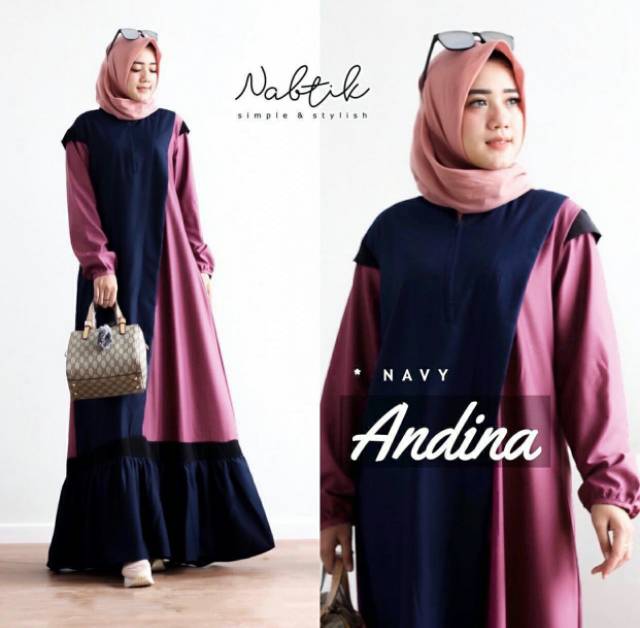 ANDINA Gamis maxidres syarii terbaru