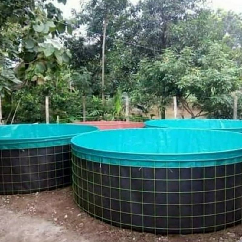 Terpal kolam bundar D1 T80 Orcid PVC