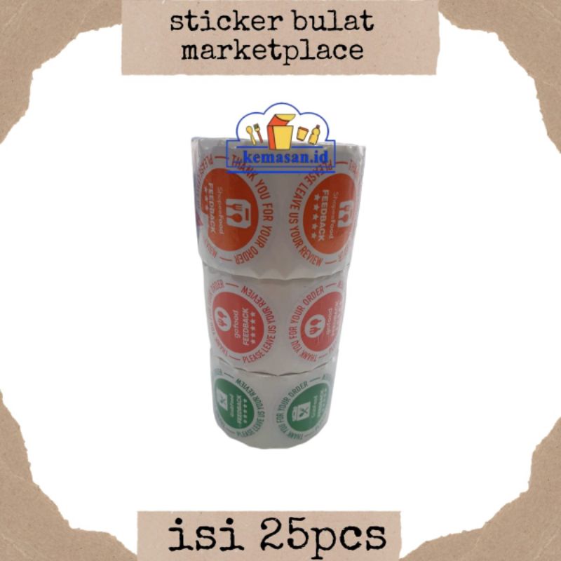 

STIKER BULAT MARKETPLACE 4.5CM BESAR 35PCS