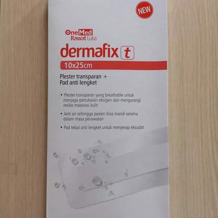 Dermafix Transparan 10cm x 25cm / Plester Luka Anti Air 10 x 25 cm / Dermafix T 10x25