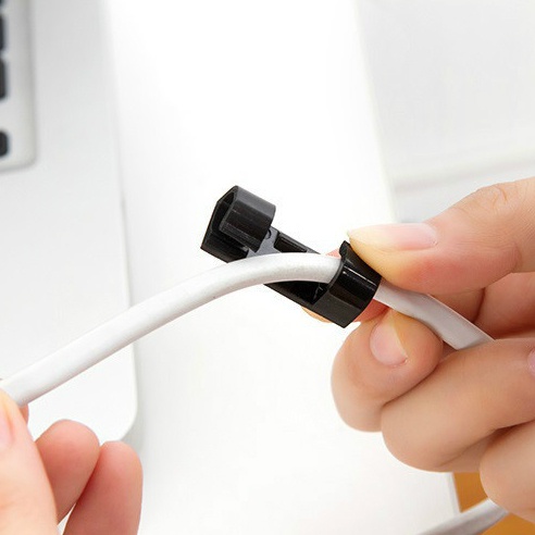 Klip Kabel Organizer Alat Perapi Kabel Cable Clip 20 PCS