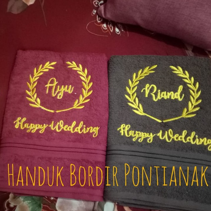 Handuk Mandi No Label (Vector Padi)