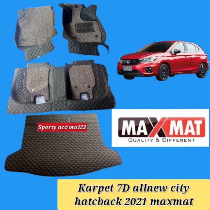 karpet mobil 7D Allnew City hatcback 2021 maxmat