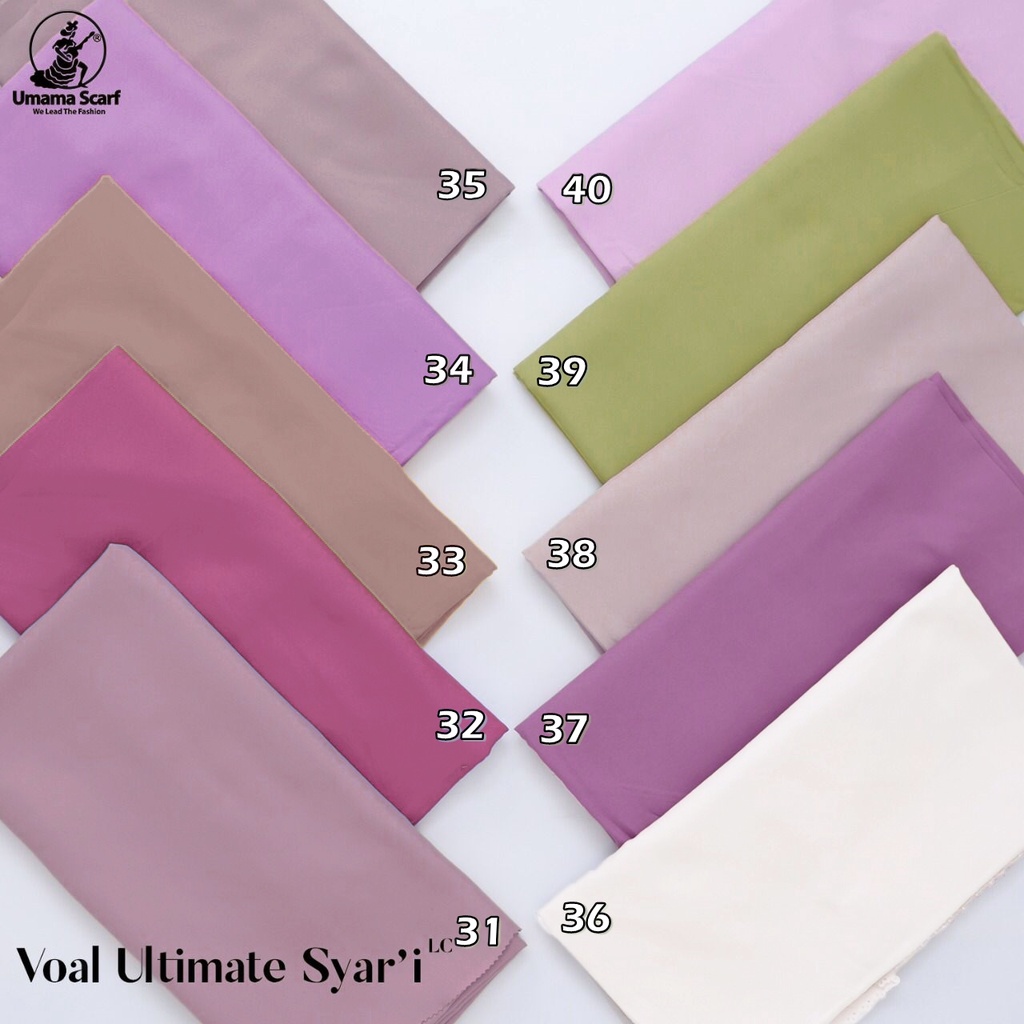 Jilbab VOAL ULTIMATE Syar'i Premium Segiempat Lasercut 130 x 130 Cm Hijab Syari ORIGINAL UMAMA 100%-6
