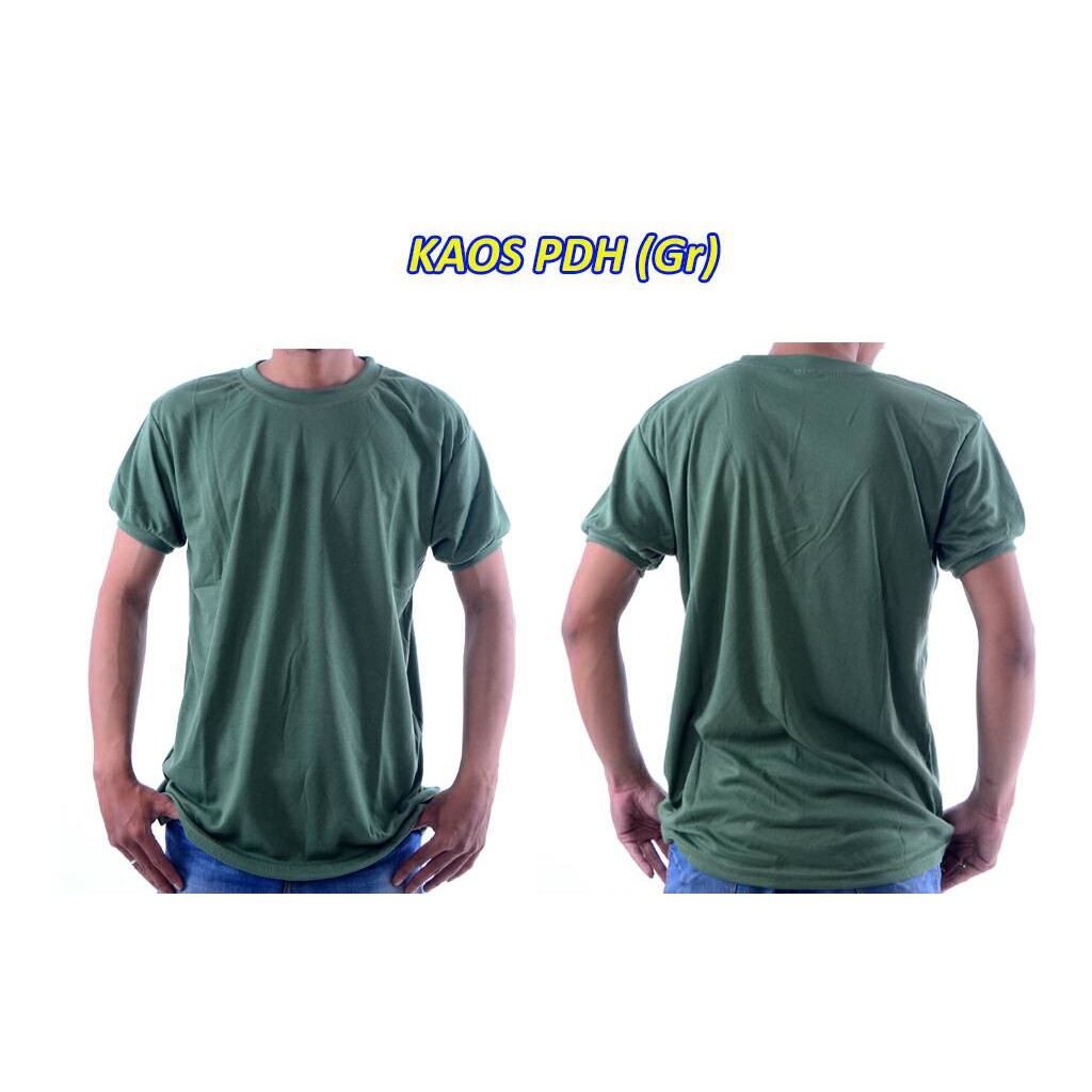 Terbaru Baju - Kaos - Tshirt - Polos - Army - Hijau - Tactical - Tangan Pendek