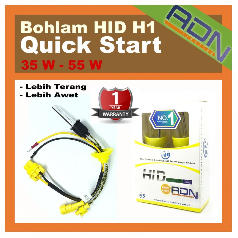 BOHLAM HID H1 Support QUICK START ADN 35w - 55 Watt harga 1 PCS