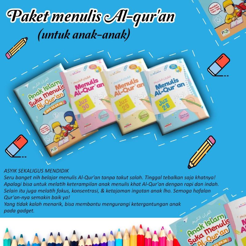 

Paket Menulis Al Quran Untuk Anak-Anak