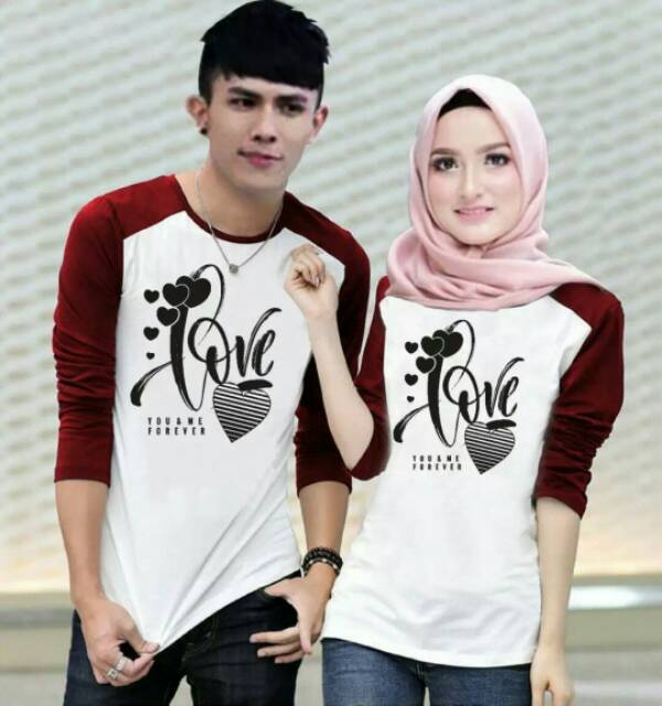 TSHIRT COUPLE KIMONO LOVE 4 WARNA